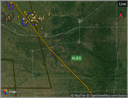 Map with no radar site selected